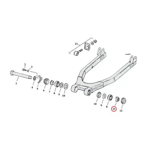 MCS Nut, pivot shaft swingarm