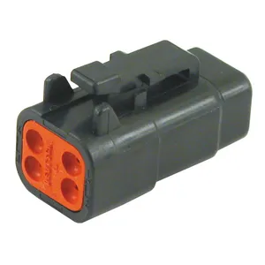 Namz NAMZ, Deutsch DTM connector. Black, plug, 4-pins