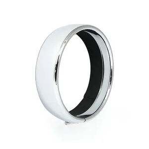 MCS Recessed trim ring. 5-3/4" headlamp. Chrome