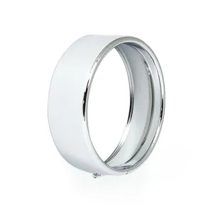 Recessed trim ring. 5-3/4" headlamp. Chrome