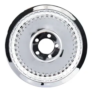 MCS Pulley cover, smooth ribbed (70t). Chrome