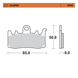 Moto-Master Moto-Master RoadPro front brake pads. Sintered