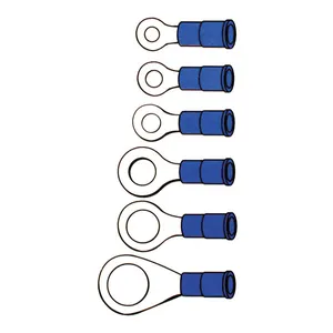 Standard Connectors, ring terminal PVC, crimp. Blue 7.94mm