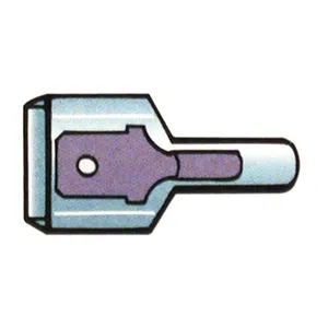Standard Connectors, slide-on terminal, blue