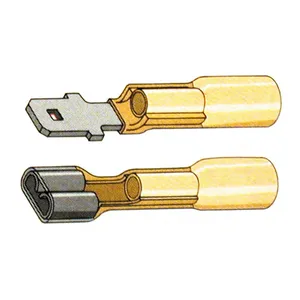 Standard Standard Co, Slide-on terminal connectors 1/4". Yellow