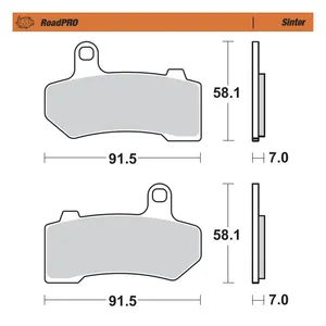Moto-Master Moto-Master RoadPro brake pads. Sintered