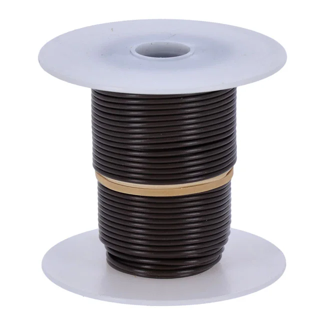 Standard Wire on spool, 18 gauge. 100 ft. Brown