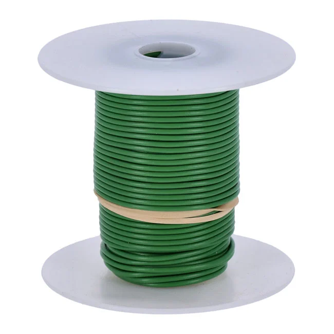 Standard Wire on spool, 18 gauge. 100 ft. Green