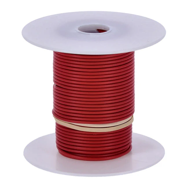 Standard Wire on spool, 18 gauge. 100 ft. Red