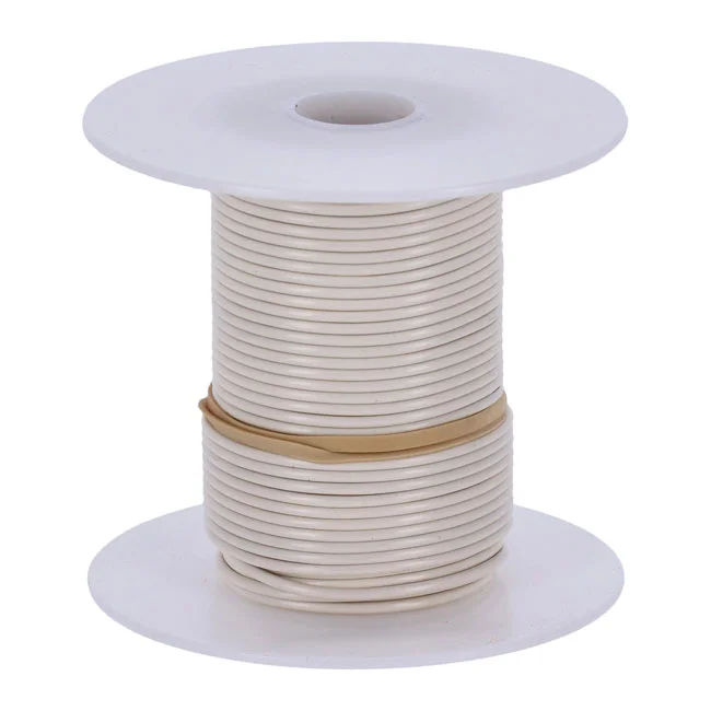 Standard Wire on spool, 18 gauge. 100 ft. White