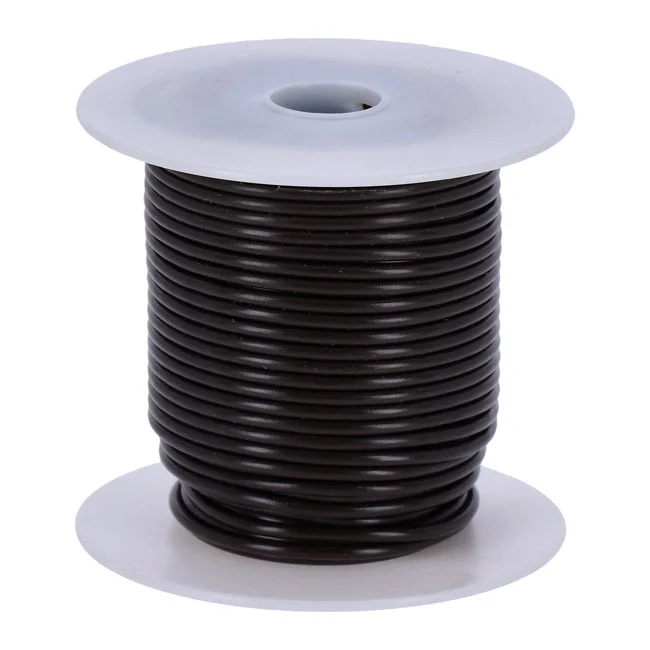 Standard Wire on spool, 14 gauge. 100 ft. Brown