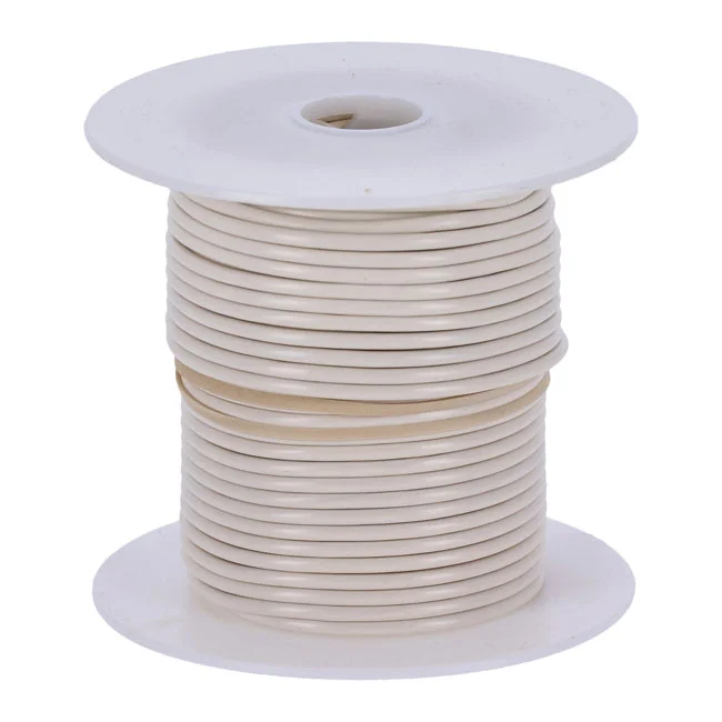 Standard Wire on spool, 14 gauge. 100 ft. White