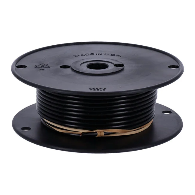 Standard Wire on spool, 10 gauge. 100 ft. Black