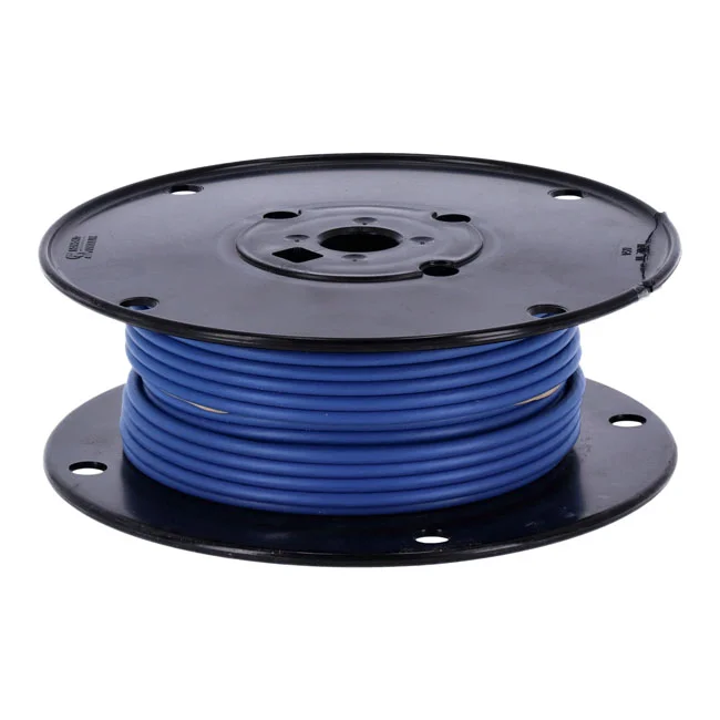 Standard Wire on spool, 10 gauge. 100 ft. Blue