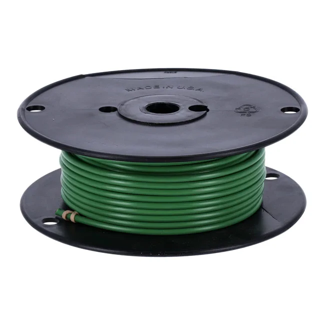 Standard Wire on spool, 10 gauge. 100 ft. Green