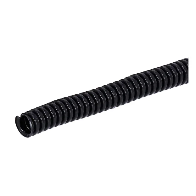 Standard PVC split wiring loom. 50ft, 1/4" I.D. (6.35mm). Black