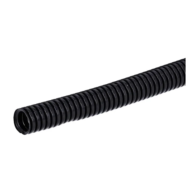 Standard PVC split wiring loom. 50ft, 7/16" I.D. (11.1mm). Black