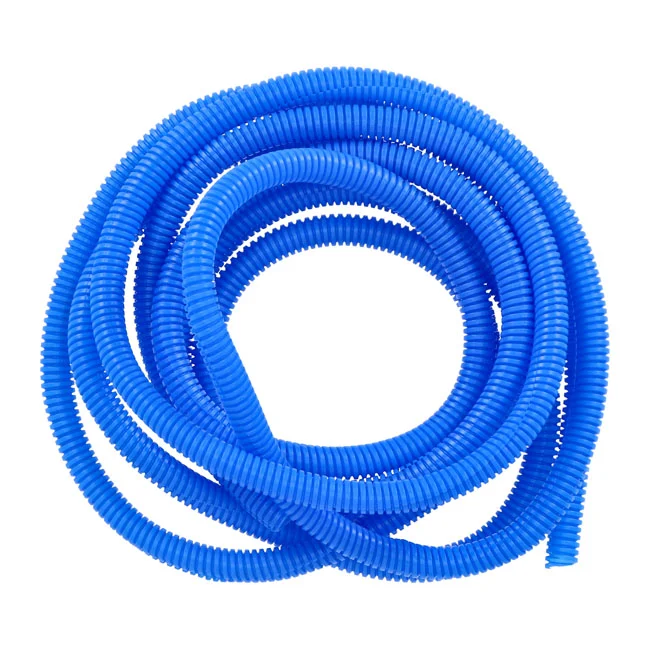Standard PVC split wiring loom, 12ft, 3/8" I.D. (9.53mm). Blue