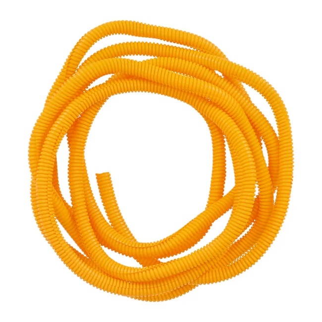 Standard PVC split wiring loom, 12ft, 3/8" I.D. (9.53mm). Yellow