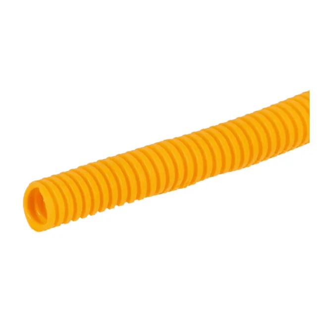 Standard PVC split wiring loom, 12ft, 3/8" I.D. (9.53mm). Yellow