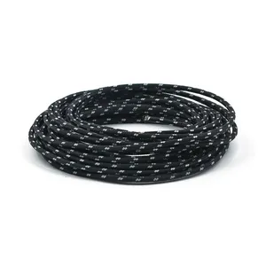 MCS Classic cloth covered wiring, 25ft. roll. Black/white