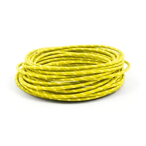 MCS Classic cloth covered wiring, 25ft. roll. Yellow/white