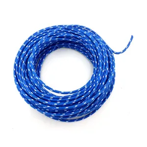 MCS Classic cloth covered wiring, 25ft. roll. Blue/white