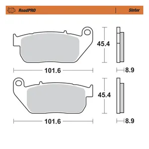 Moto-Master Moto-Master RoadPro front brake pads. Sintered