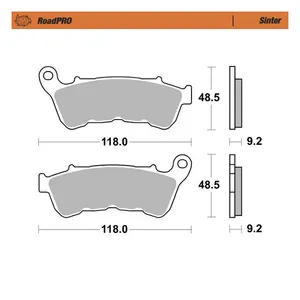 Moto-Master Moto-Master RoadPro front brake pads. Sintered