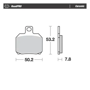 Moto-Master Moto-Master RoadPro rear brake pads. Ceramic
