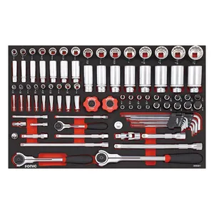Sonic Sonic, socket & bit socket set 93-piece. US/SAE sizes