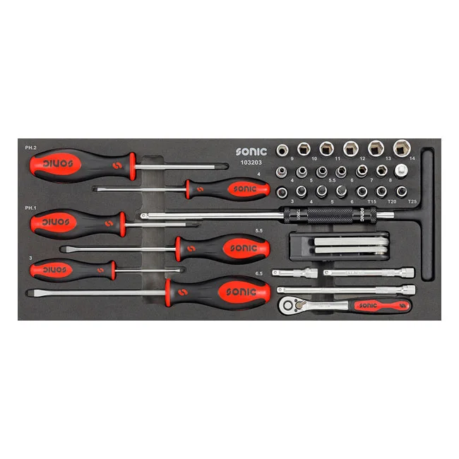 Sonic Top toolbox metric motorcycle. 89 piece