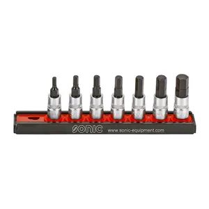 Sonic Sonic, bit socket rail 1/4", 7-piece. US/SAE
