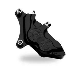 Performance Machine PM, 4-p 137x4b caliper. Bolt-on, 11.5" left front. Black