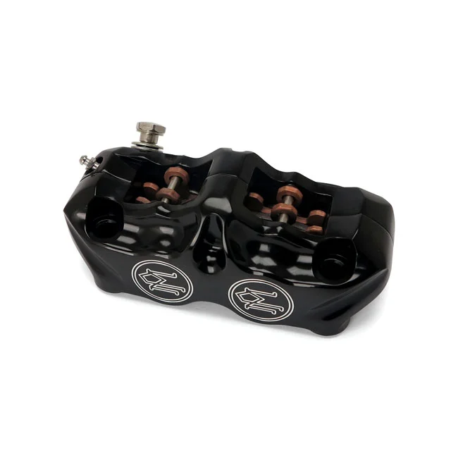Performance Machine Machine, 4-piston radial mount caliper. Black CC