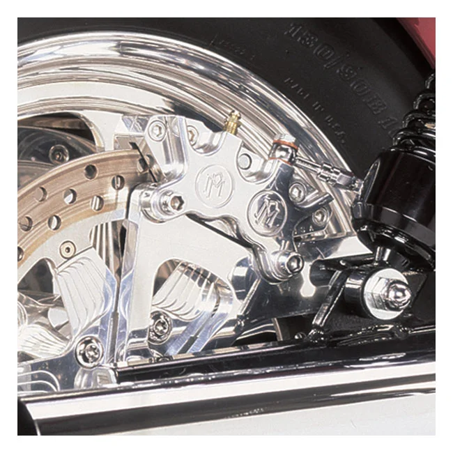 Performance Machine PM, Rear 4-p caliper bracket, 11.5". Chrome
