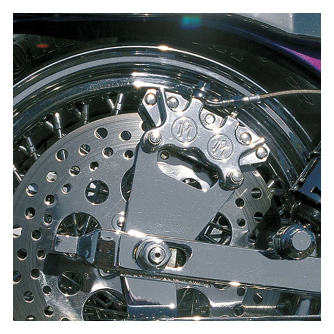 Performance Machine PM, Rear 4-p caliper bracket, 11.5". Chrome