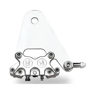 Performance Machine PM, Rear 4-p caliper bracket, 11.5". Polished