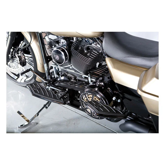 Performance Machine PM, Shift lever & spacer. toe/heel shift. Contour. Black CC