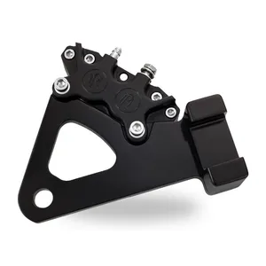 Performance Machine PM, Rear 4-p caliper bracket, 11.5". Black
