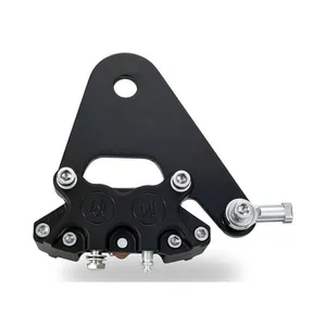 Performance Machine PM, Rear 4-p caliper bracket, 11.5". Black