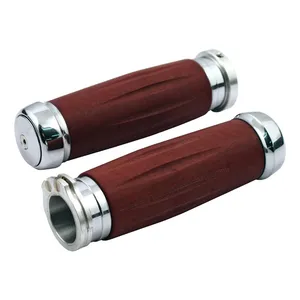 Riverside Custom Riverside, Bakelite® retro handlebar grip set. Chrome