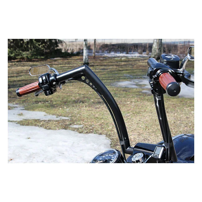 Riverside Custom Bakelite® retro handlebar grip set. Black