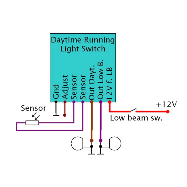 Elektronikbox Axel Joost Elektronik, Daytime Running Light switch