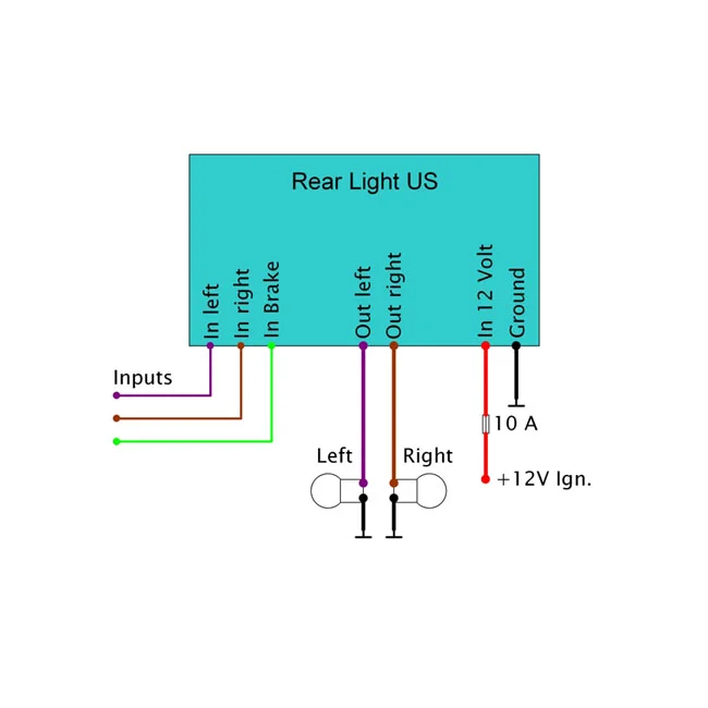 Elektronikbox Axel Joost Elektronik, Rear Light US conversion module
