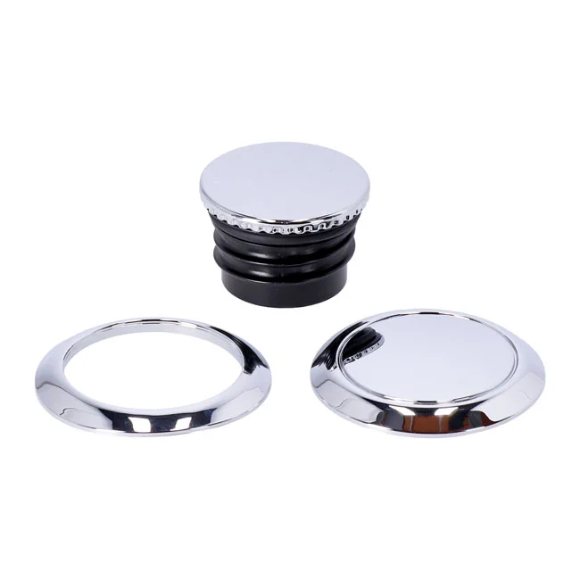 MCS Pop-up gas cap, left & right set. Chrome - 954475