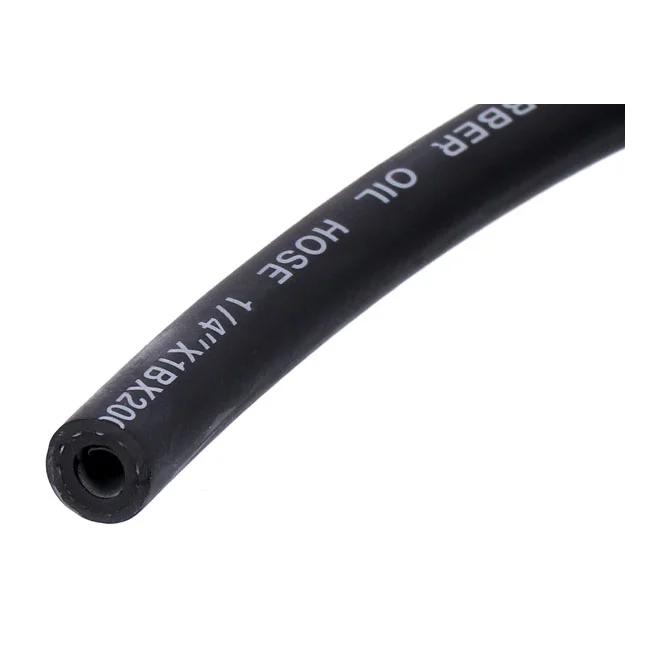 MCS Black neoprene fuel / oil line hose, 6mm (1/4") - 63501-68B