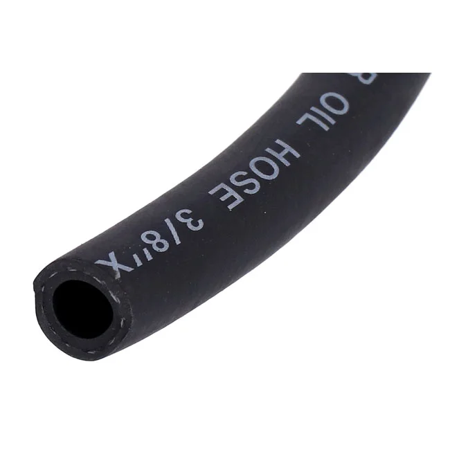 MCS Black neoprene oil line hose, 9.5mm (3/8") - 954492