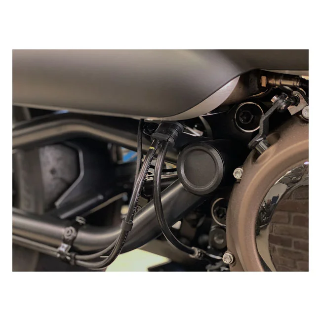 Killer Custom Custom, Sportster S swingarm axle cover set. Black
