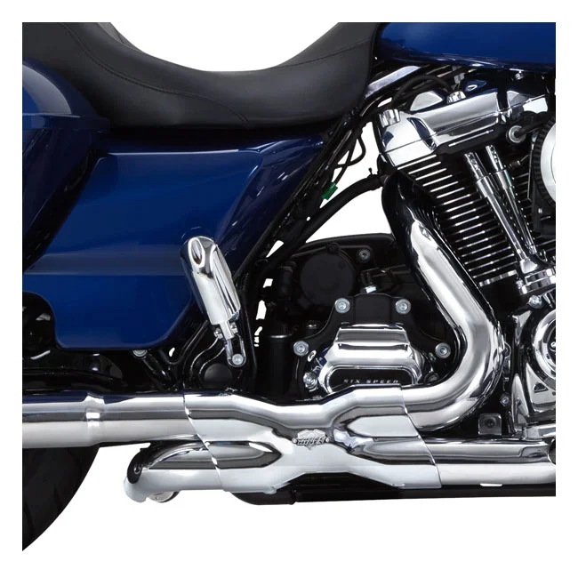 Vance & Hines & Hines, Power duals PCX crossover head pipes. chrome